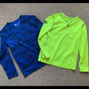 2/$10 Boys long sleeved active tops, size 10/12